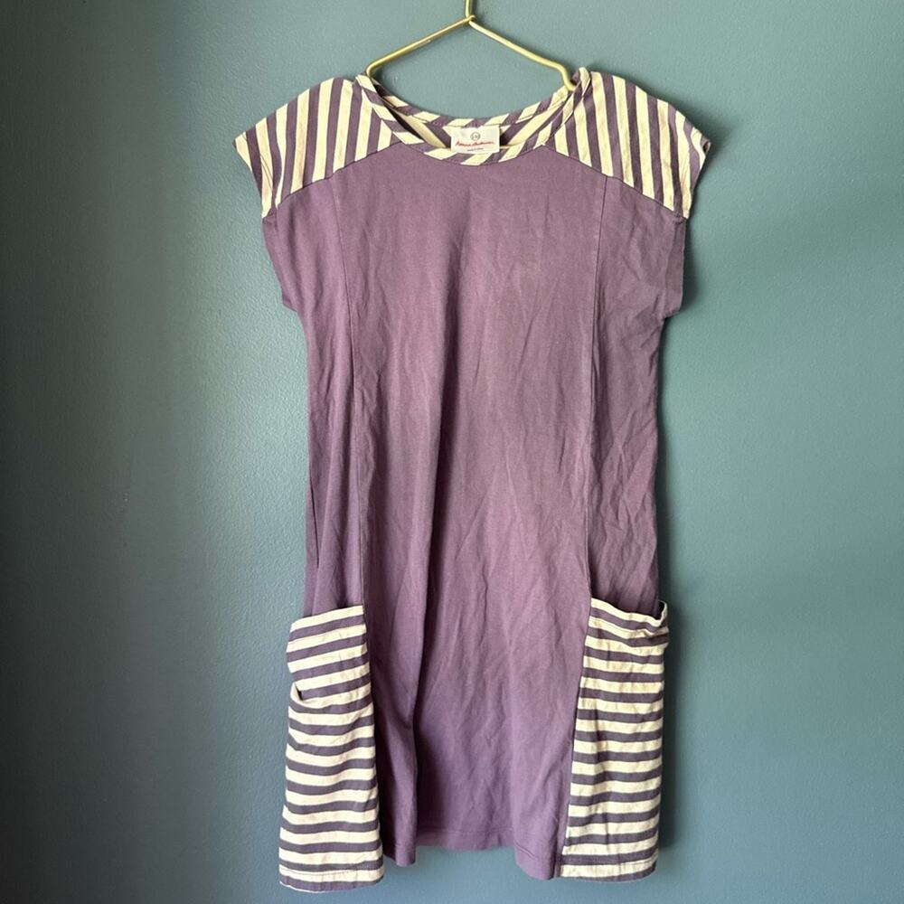 Hanna Andersson Purple Striped Kids‎ Dress
